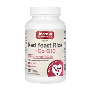 Red Yeast Rice + Co-Q10 600mg - 120 vcaps 2023-10-5595 фото