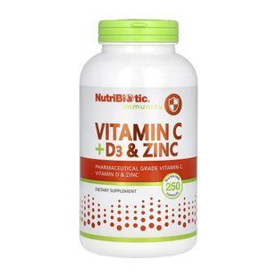 Vitamin C + D3 & Zinc - 250 caps 2023-10-5477 фото