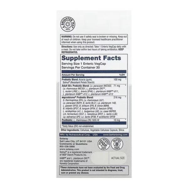 Complete Probiotic Adult 50+ - 30 vcaps 2024-11-0254 фото