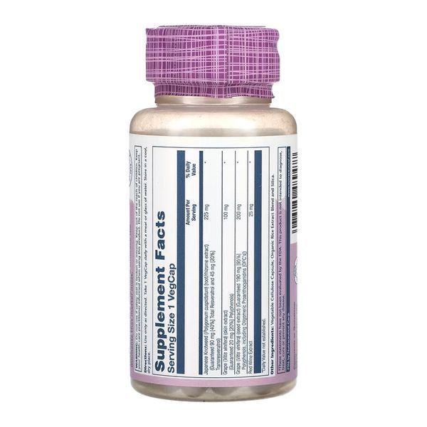 Triple Strength Resveratrol 225mg - 60 vcaps 2023-10-7163 фото