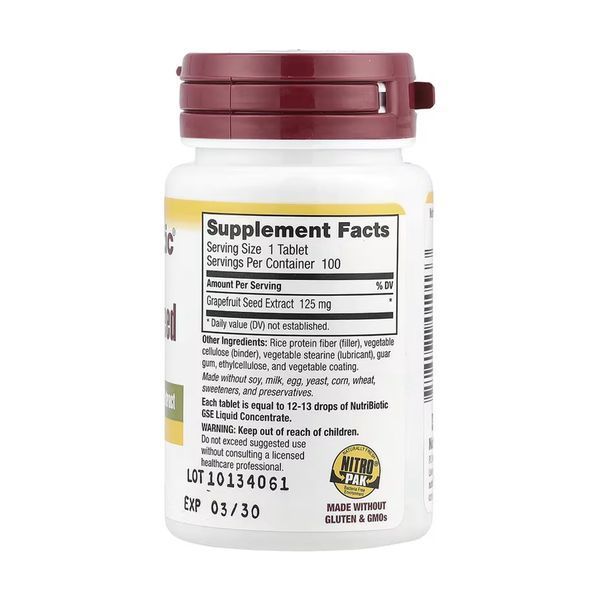 Grapefruit Seed Extract 125mg - 100 tabs 2023-10-5478 фото
