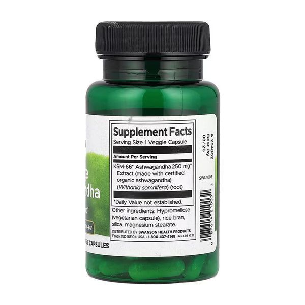 Ultimate Ashwagandha 250 mg - 60veg caps 100-36-2149892-20 фото