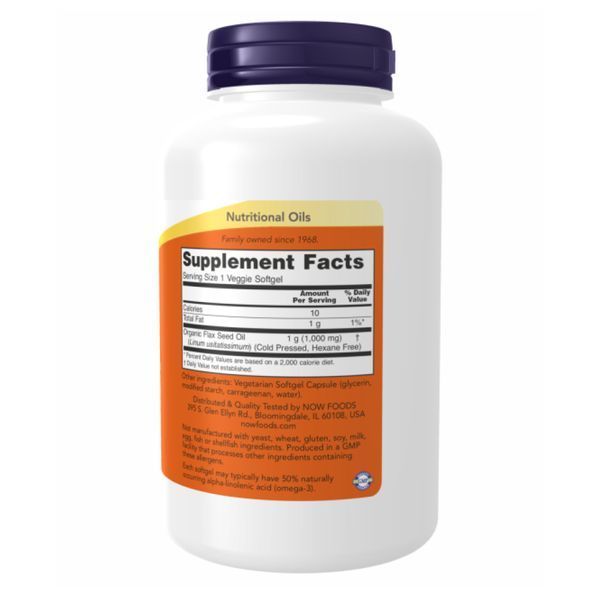 Flax Oil Org 1000mg - 120 vgels 2022-10-2381 фото