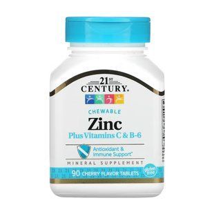Zinc Plus Vitamins C & B-6 - 90 tabs Cherry 2023-10-7132 фото