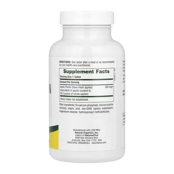 Apple Pectin 500 mg - 180 tabs 2023-10-6424 фото