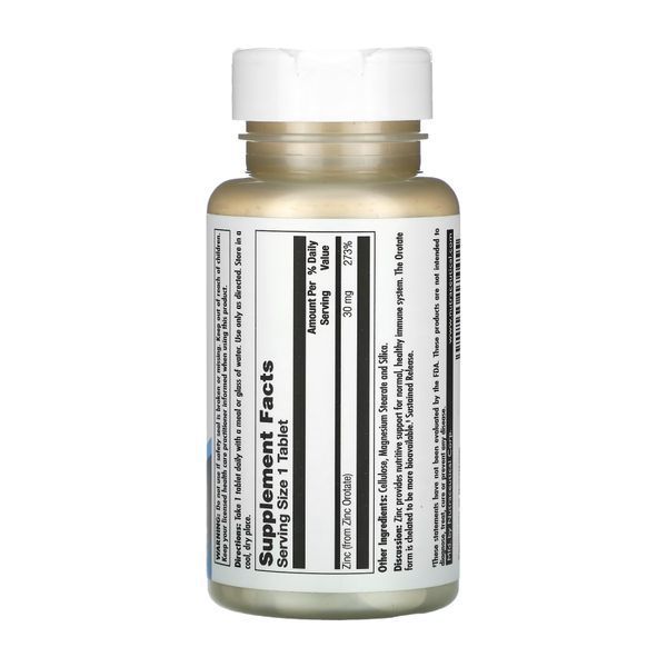 Zinc 30 Orotate Sustained Release - 90 tabs 2023-10-3416 фото