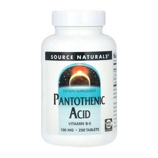 Pantothenic Acid 100 mg - 250 tabs 2023-10-4329 фото