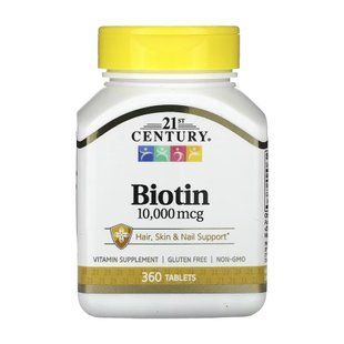 Biotin 10,000 mcg - 360 tabs 2023-10-7075 фото