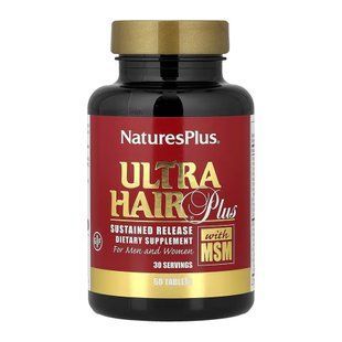 Ultra Hair Plus with MSM - 60 tabs 2023-10-6837 фото