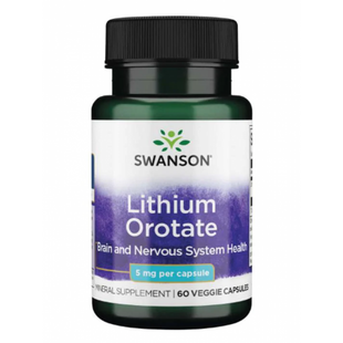 Lithium Orotate 5mg - 60veg caps 100-38-1833315-20 фото