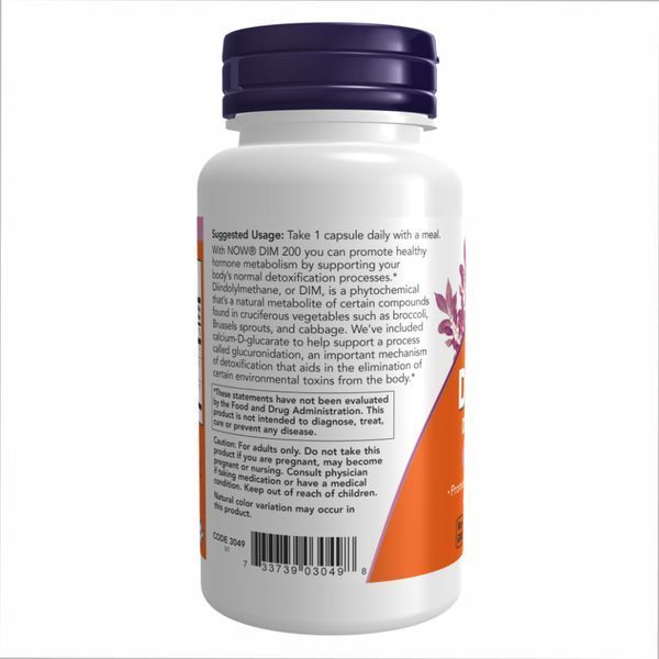 DIM 200 w/Calcium D-Glucarate - 90 vcaps 2022-10-0694 фото