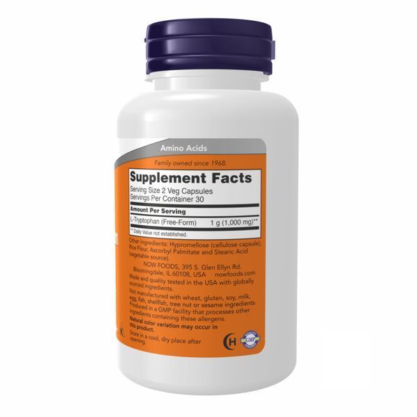 L-Tryptophan 500mg - 60 vcaps 2022-09-1178 фото