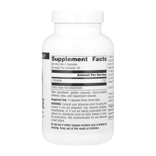 L-Citrulline 500 mg - 120 caps 2023-10-4323 фото