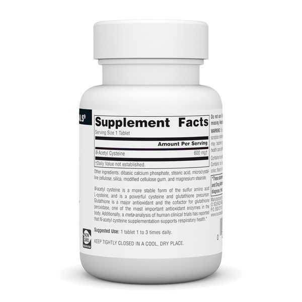 N-Acetyl Cysteine 600mg - 30 tabs 2023-10-5884 фото