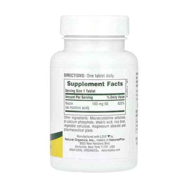 Niacin 100mg - 90 tabs 2023-10-5219 фото