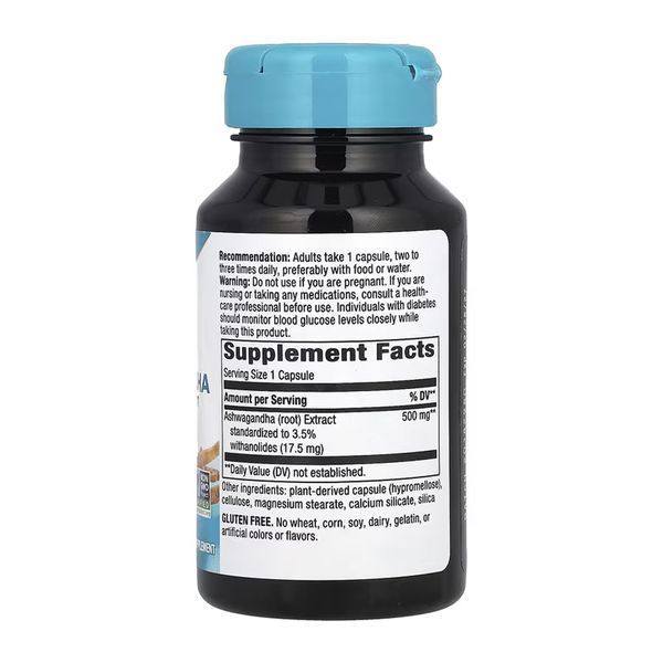 Ashwagandha - 60 vcaps (Повреждена этикетка) 2023-10-8007 фото
