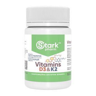 Vitamin D3 & K2 - 120 tabs (Повреждена крышка) 2024-11-0192 фото