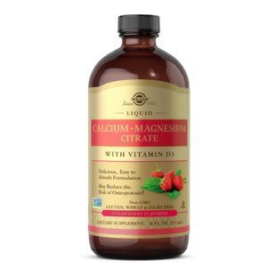 Liquid Calcium Magnesium Citrate with Vitamin D3 - 16 oz Natural Strawberry 2022-10-1986 фото