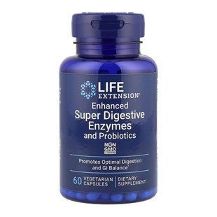 Enhanced Super Digestive Enzymes and Probiotics - 60 vcaps 2023-10-6823 фото