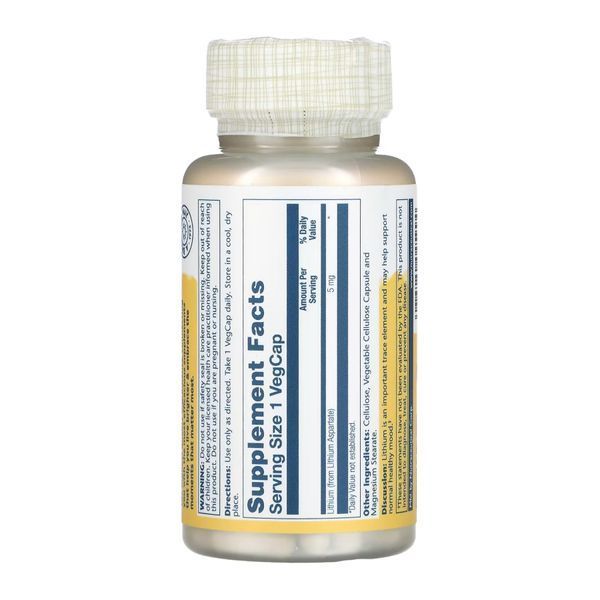 Lithium Aspartate 5mg - 100 vcaps 2023-10-3428 фото