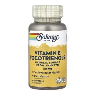 Vitamin E Tocotrienols, Annatto 50mg - 60 softgels 2023-10-7614 фото