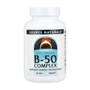Vitamin B-50 Complex 50mg - 50 tabs 2023-10-5553 фото