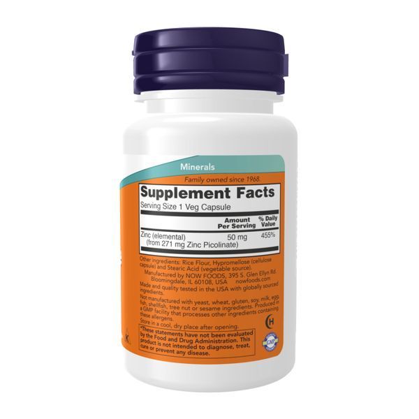 Zinc Picolinate 50 mg - 30 vcaps 2023-10-3279 фото