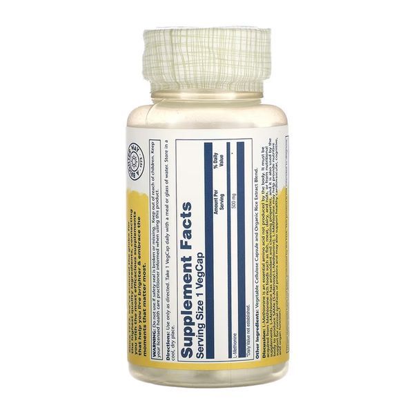 L-Methionine 500mg - 30 vcaps 2023-10-6754 фото