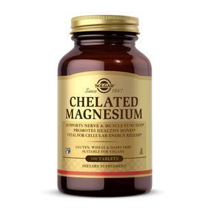 Chelated Magnesium - 100 tabs 2023-10-5654 фото