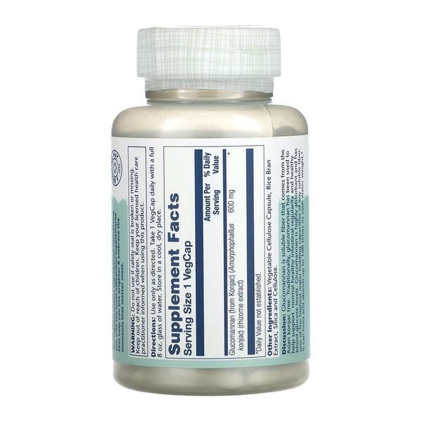 Glucomannan Rhizome Extract 600mg - 100 vcaps 2023-10-6720 фото