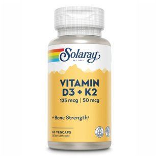Vitamin D-3 & K-2 - 60 vcaps 2022-10-1035 фото
