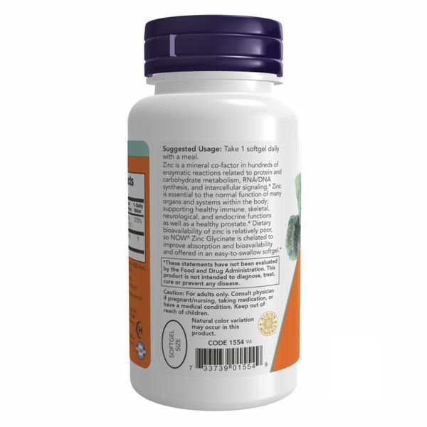 Zinc Glycinate 30mg - 120 sgels 2022-10-0048 фото