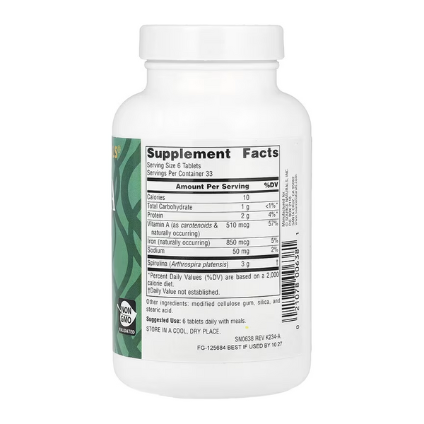 Spirulina 500 mg - 200 tabs 2023-10-7434 фото