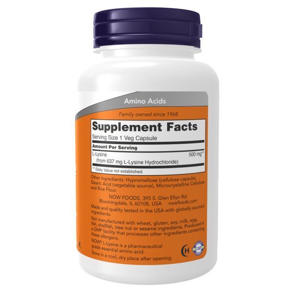 Lysine 500mg - 250 vcaps 2022-10-2697 фото