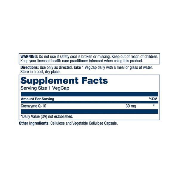 Pure CoQ10 30mg - 60 vcaps 2022-10-1792 фото
