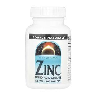 Zinc 50 mg - 100 tabs 2023-10-5115 фото