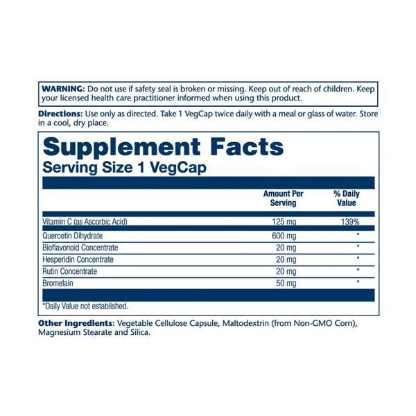 Mega Quercetin 600mg - 60 vcaps 2022-10-1795 фото