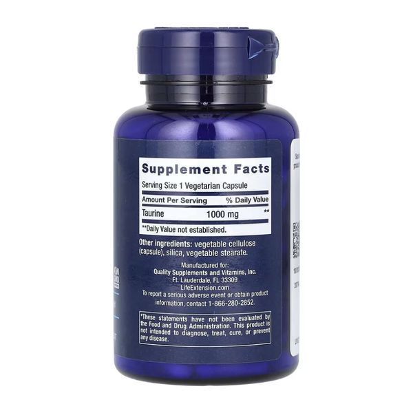 Taurine 1000mg - 90 vcaps 2022-10-1918 фото