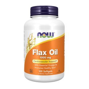 Flax Oil 1000mg - 100 softgels 2023-10-4543 фото