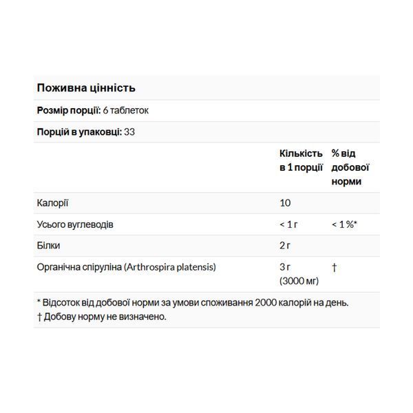 Spirulina 500 mg - 200 tabs (Повреждена банка) 2024-11-0227 фото