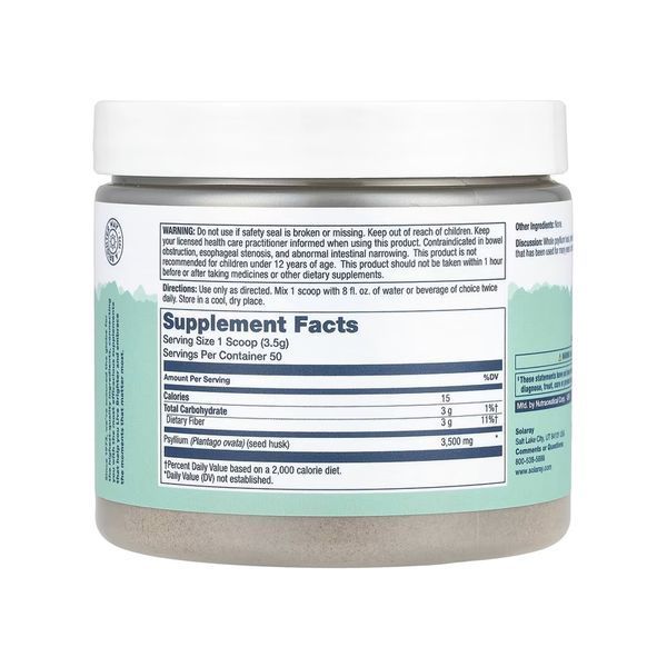 Psyllium Husk Fiber Powder - 175g Unflavored 2023-10-5847 фото