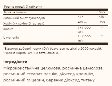 Lipotropic Factors - 100 Tabs 2022-10-1533 фото