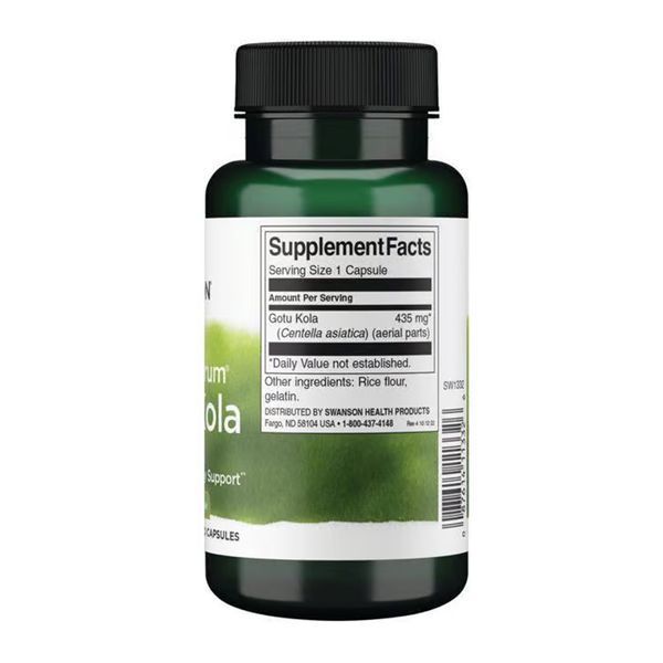 Full Spectrum Gotu Kola 435mg - 60 caps 100-33-0175568-20 фото