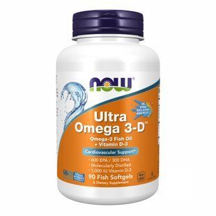 Ultra Omega 3-D Softgels - 90 softgels 2022-10-0058 фото