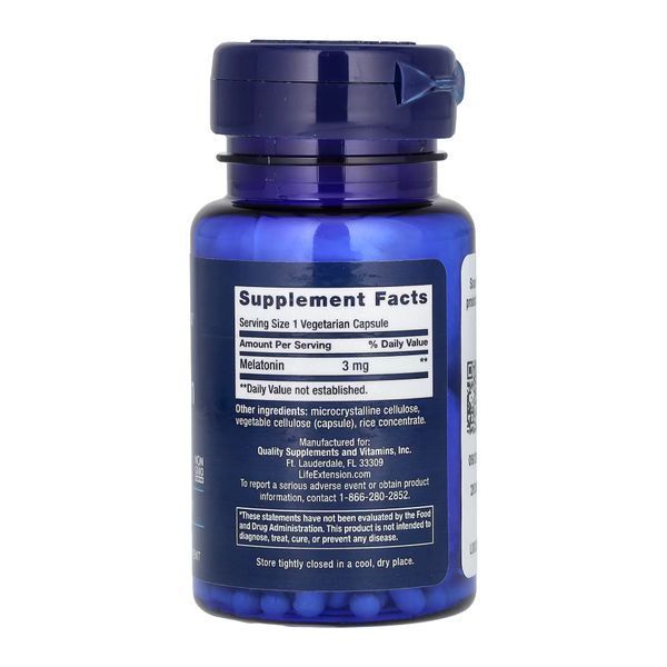Melatonin 3 mg - 60 vcaps 2022-10-1876 фото