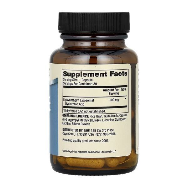 Liposomal Hyaluronic Acid - 30 caps (До 11.26) 2024-11-0238 фото