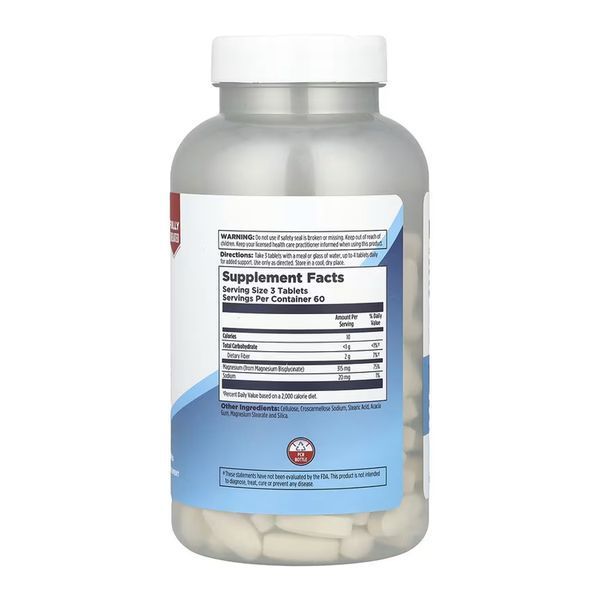 Chelated Magnesium Bisglycinate - 180 tabs 2023-10-7013 фото