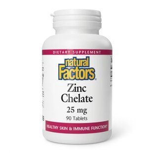 Zinc Chelate 25mg - 90 tabs 2023-10-3827 фото