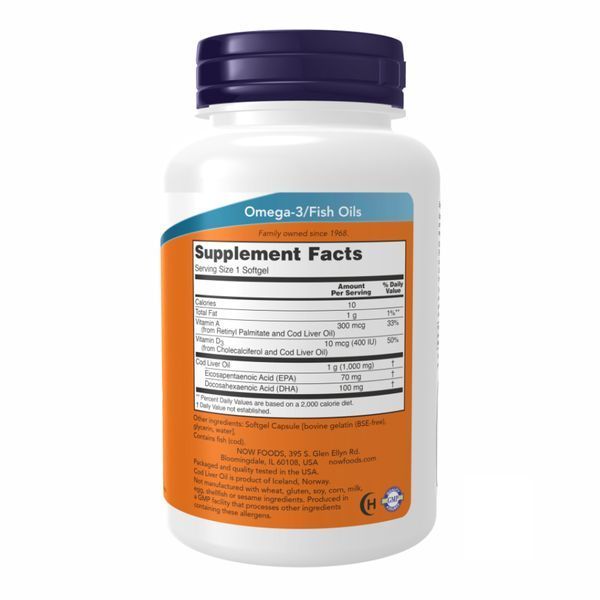 Cod Liver Oil 1000mg - 90 sgels 2022-10-0064 фото