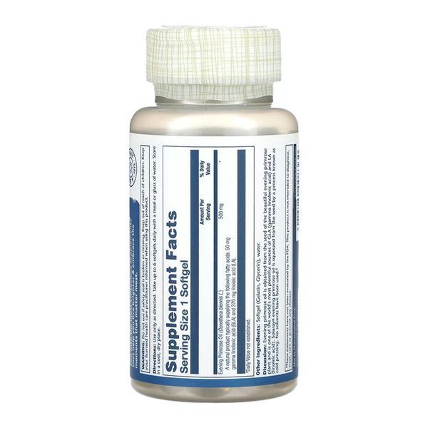 High Potency Evening Primrose 500mg - 90 softgels 2023-10-6716 фото
